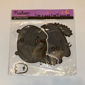 NWT Pusheen Scaredy Cat Halloween Ghost Window Decal Stickers 2 Pack